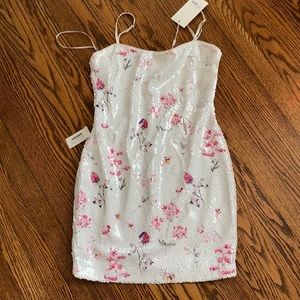 Likely floral sequin Reese dress new with tags
